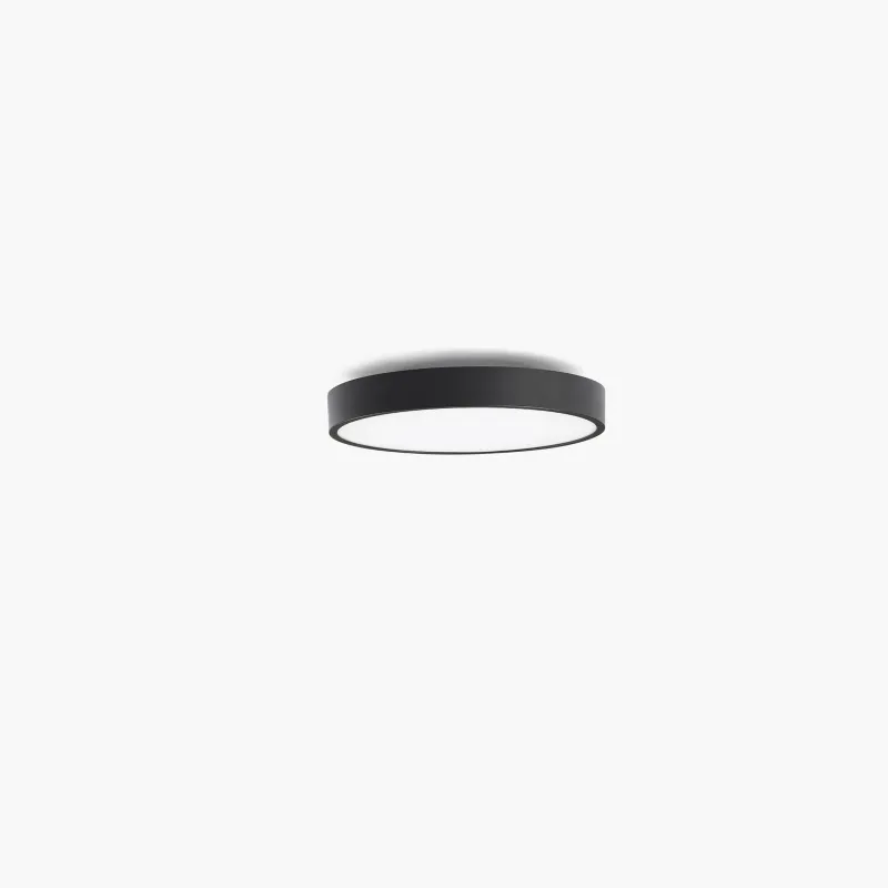 DOMIO surface noir Ø400 36W prismatic 3000K CRI80 casambi