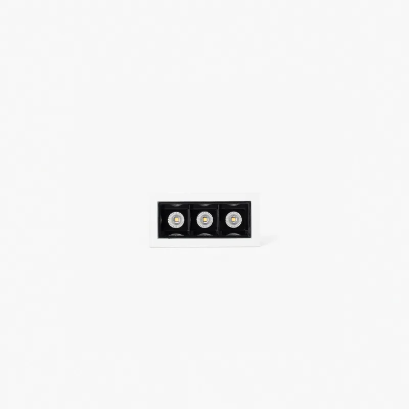 TROOP encastrable 3x2W blanc-noir 48° 2700K CRI90