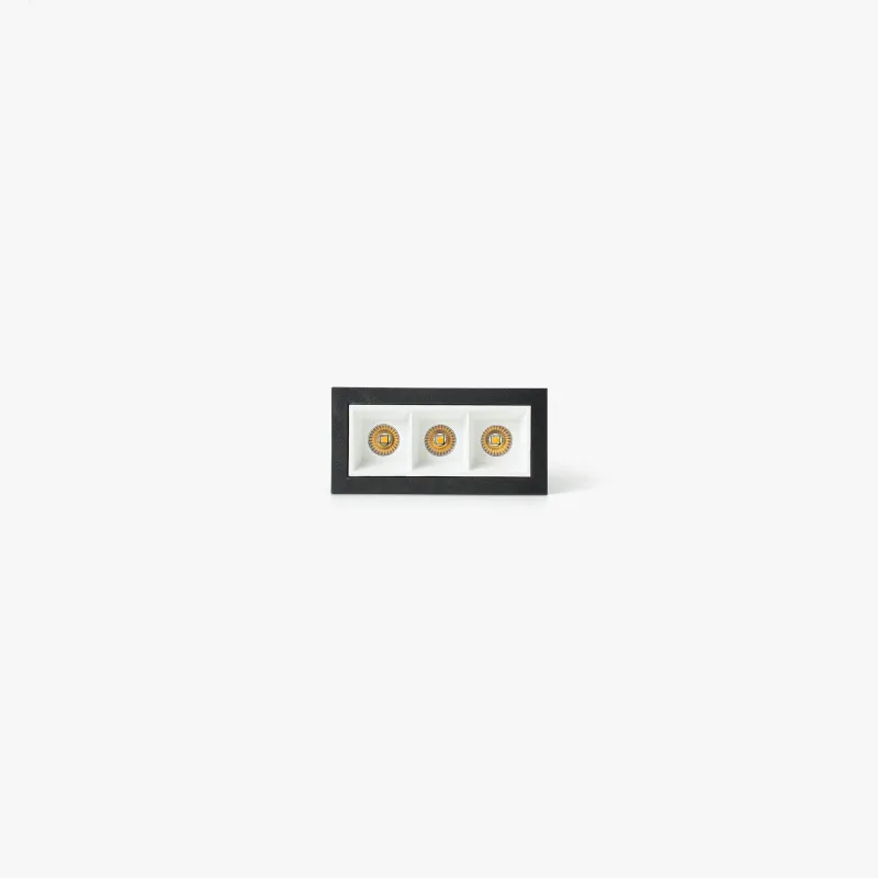 TROOP encastrable 3x2W noir-blanc 36° 3000K CRI90