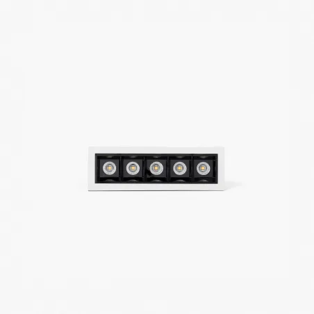 TROOP encastrable 5x2W blanc-noir 48° 2700K CRI90