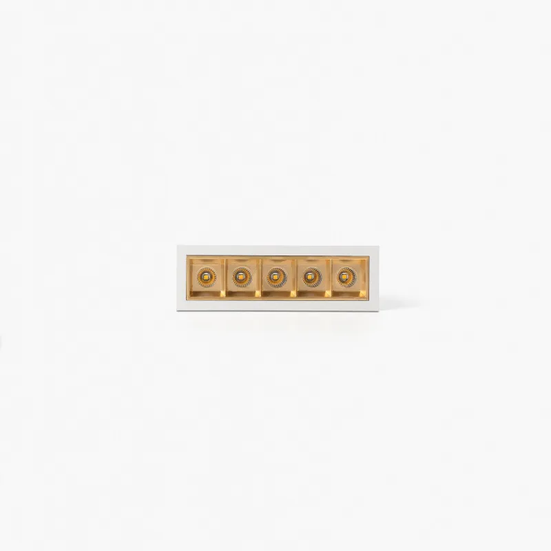 TROOP encastrable 5x2W blanc-or 36° 4000K CRI90