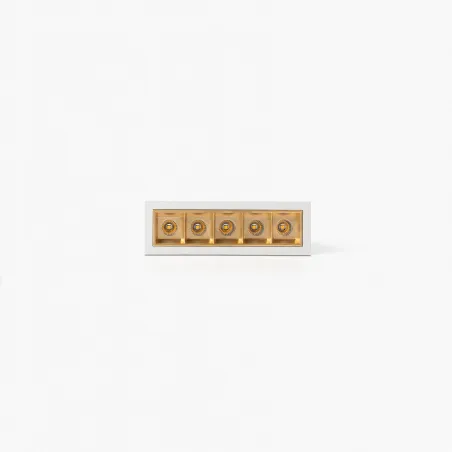 TROOP encastrable 5x2W blanc-or 36° 4000K CRI90