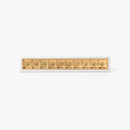 TROOP encastrable 10x2W blanc-or 15° 4000K CRI90