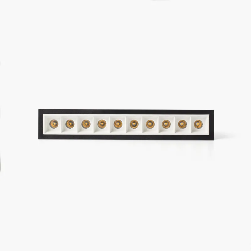 TROOP encastrable 10x2W noir-blanc 15° 4000K CRI90