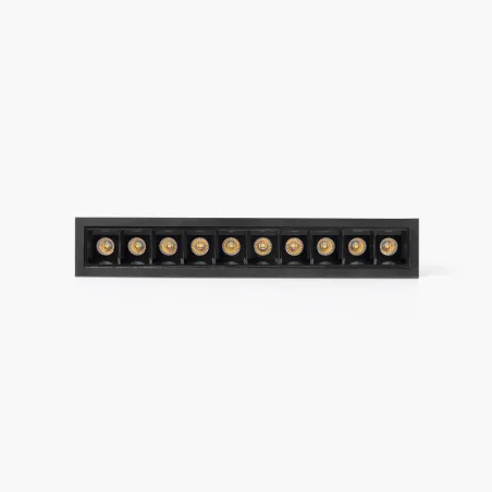TROOP encastrable 10x2W noir-noir 48° 2700K CRI90