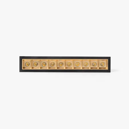 TROOP encastrable 10x2W noir-or 48° 2700K CRI90