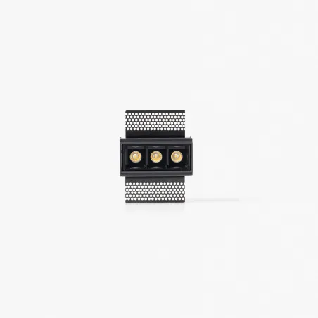 TROOP encastrable 3x2W noir 36° trimless 2700K CRI90