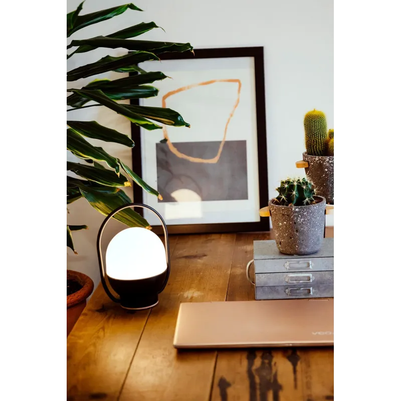 TAKE AWAY Lampe portable noire