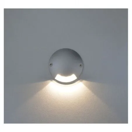 SPOT LED BALISE 1W-12v-4000K ROND IP67 1 DIFFUSEUR