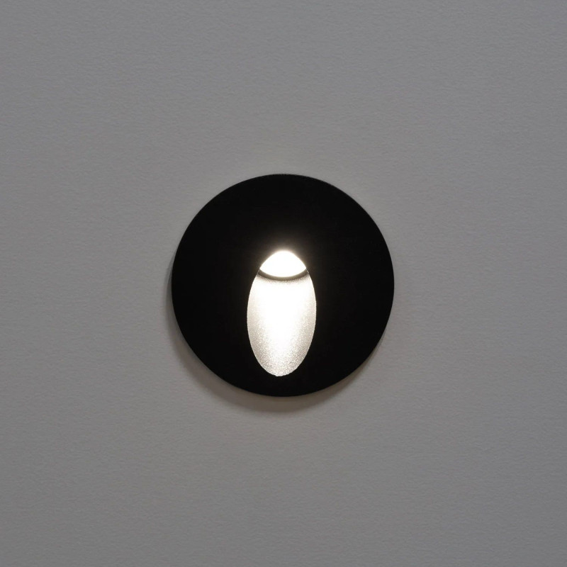 Appliques murales extérieures avec led rond gris étanche éclairage de jardin