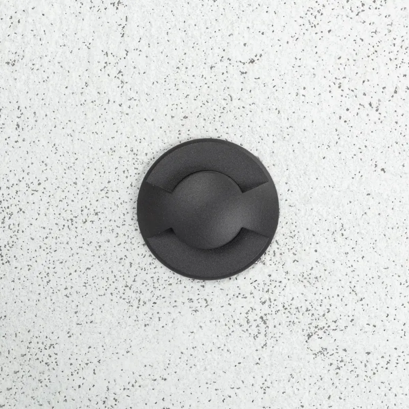 applique-balisage-exterieur-1w-24v-2-voies-led-rond-noir-120-lumens-etanche-ip67