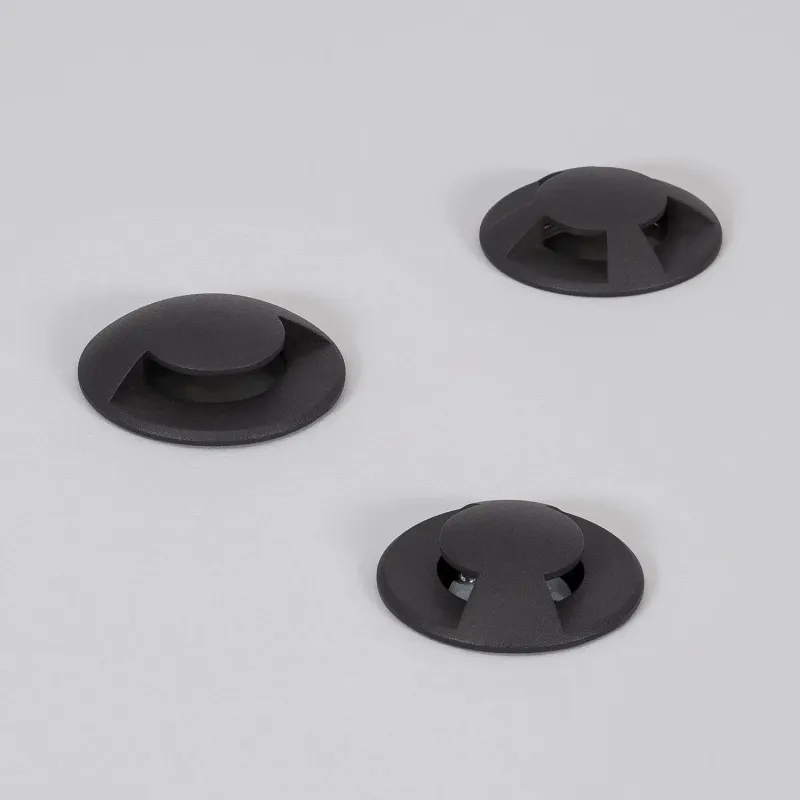 applique-balisage-exterieur-1w-24v-4-voies-led-rond-noir-120-lumens-etanche-ip67