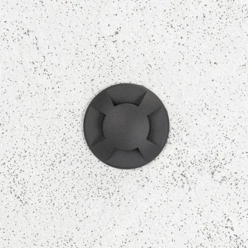 applique-balisage-exterieur-1w-24v-4-voies-led-rond-noir-120-lumens-etanche-ip67