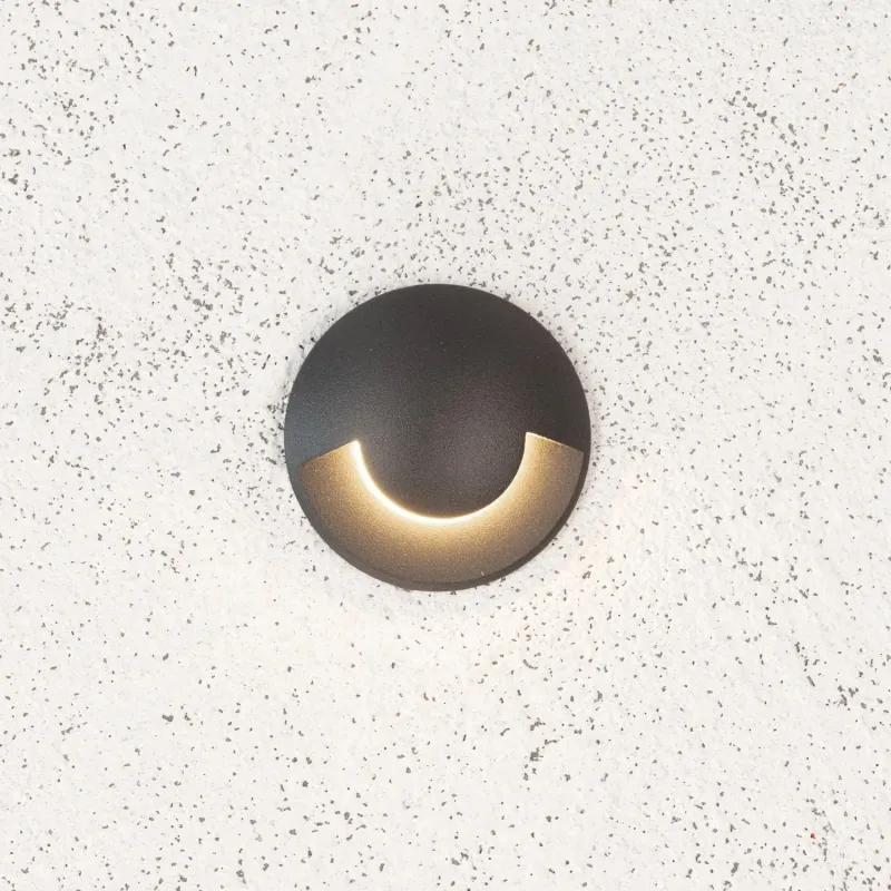 applique-balisage-exterieur-1w-24v-1-voie-led-rond-gris-120-lumens-etanche-ip67