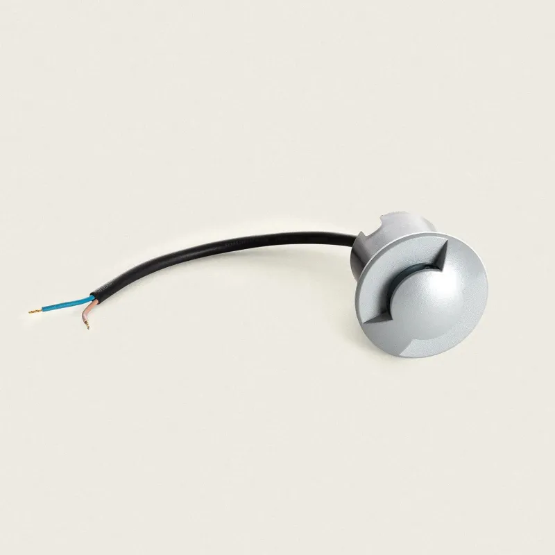 applique-balisage-exterieur-1w-24v-2-voies-led-rond-gris-120-lumens-etanche-ip67