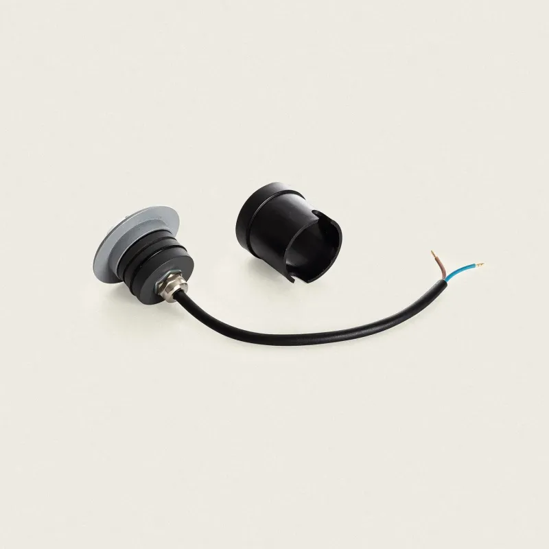 applique-balisage-exterieur-1w-24v-4-voies-led-rond-gris-120-lumens-etanche-ip67