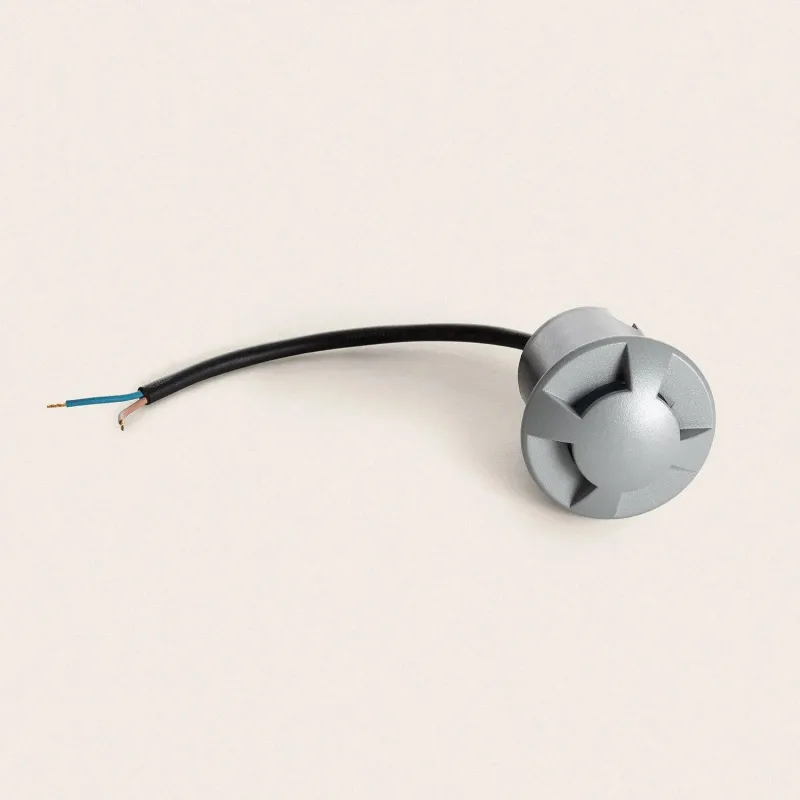 applique-balisage-exterieur-1w-24v-4-voies-led-rond-gris-120-lumens-etanche-ip67