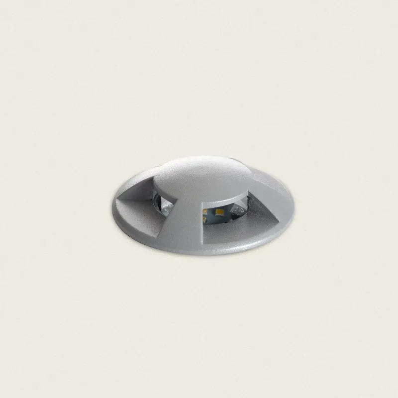 applique-balisage-exterieur-1w-24v-4-voies-led-rond-gris-120-lumens-etanche-ip67