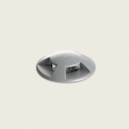 applique-balisage-exterieur-1w-24v-4-voies-led-rond-gris-120-lumens-etanche-ip67