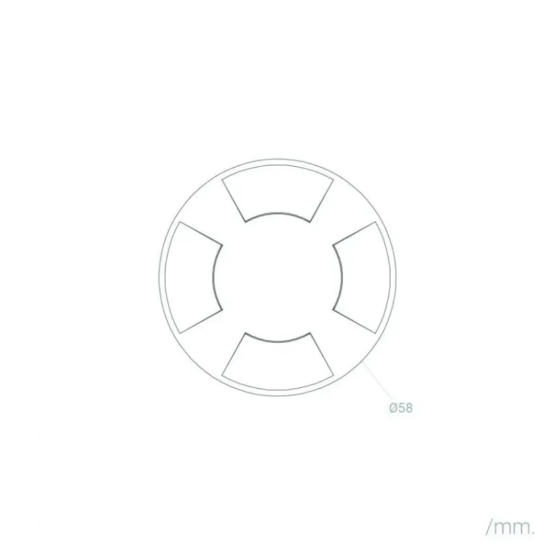 applique-balisage-exterieur-1w-24v-4-voies-led-rond-gris-120-lumens-etanche-ip67