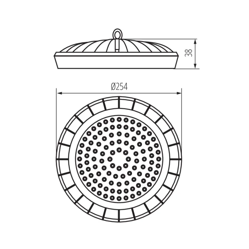 cloche-ufo-industriel-led-100w-4000k-ip65-10000-lumens