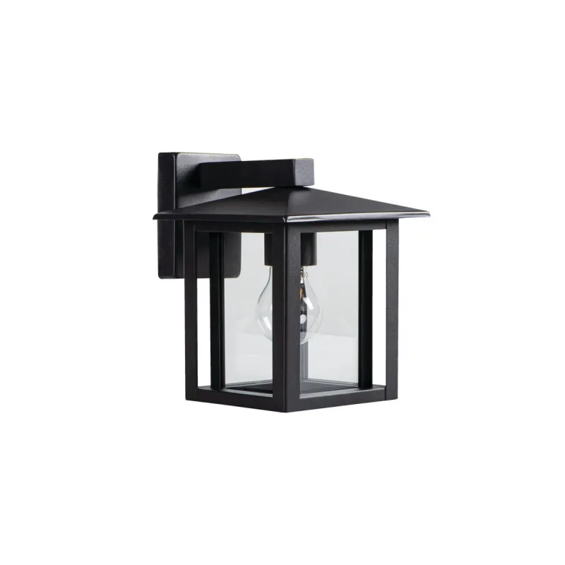 applique-exterieure-lanterne-moderne-cage-e27-metal-et-verre-ip44