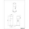 TRIO Potelet extérieur antracite et blanc HOOSIC - Pas cher