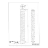 Lampadaire Intérieur Tissu noir 230V. LED 3000K 800lm.