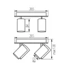 plafonnier-blanc-applique-4-tetes-orientables-evalo-el-4o-w-sr
