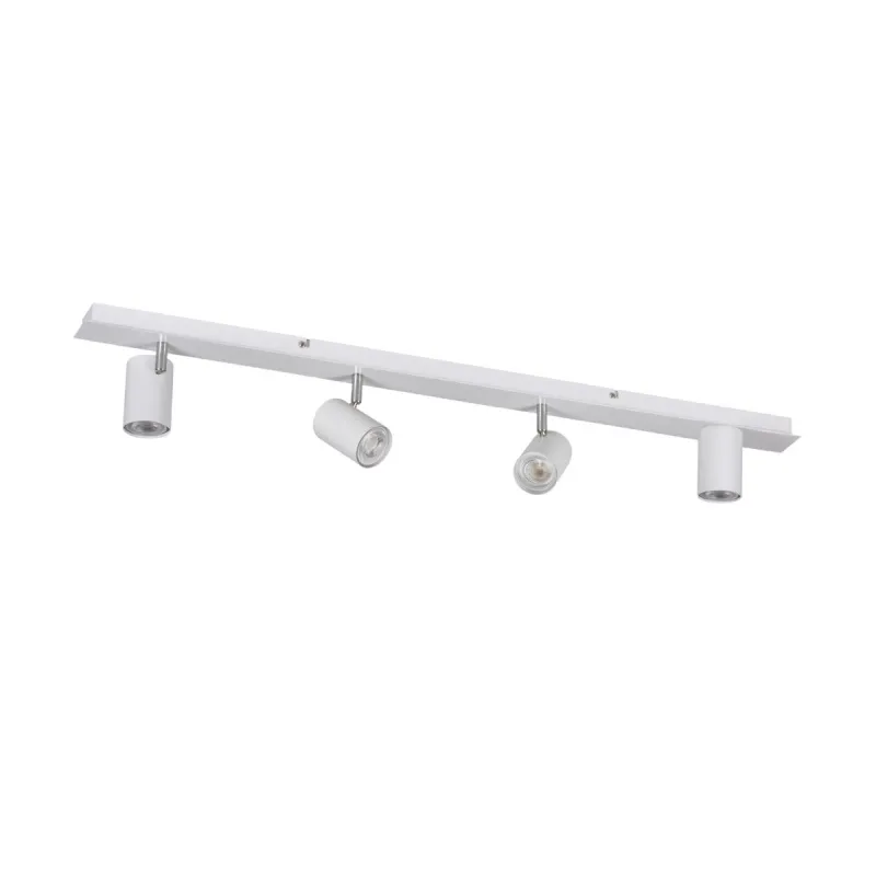 Plafonnier blanc applique 4 têtes orientables-EVALO EL-4I W-SR