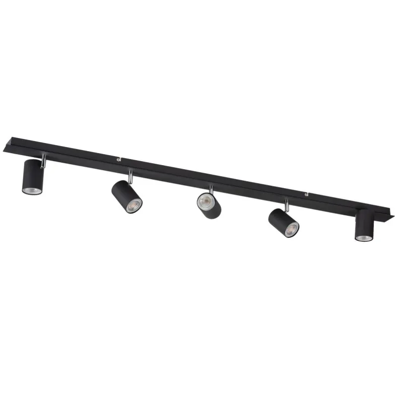 Plafonnier noir applique 5 têtes orientables-EVALO EL-5I B-SR