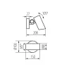 Plafonnier blanc applique AGZAR EL-10 W