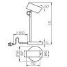 Lampe de table noire AGZAR E14 B