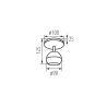 Plafonnier noir applique 1 tête orientable GALOBA EL-1O B
