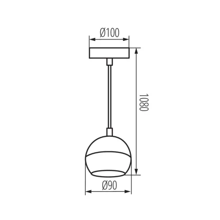 Plafonnier lampe suspendu noire GALOBA C 1xGU10 B