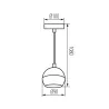 Plafonnier lampe suspendu noire GALOBA C 1xGU10 B