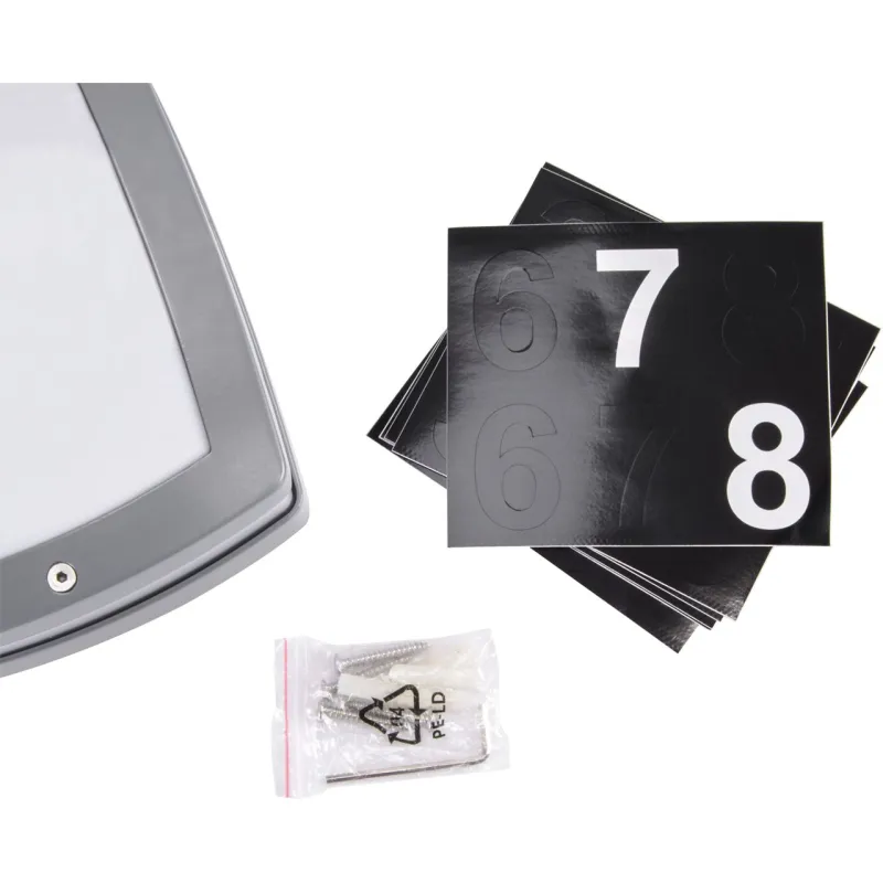 SOLINA LED L 8W GRIS 4000K Plafonnier SMD LED, inclus - Pas cher