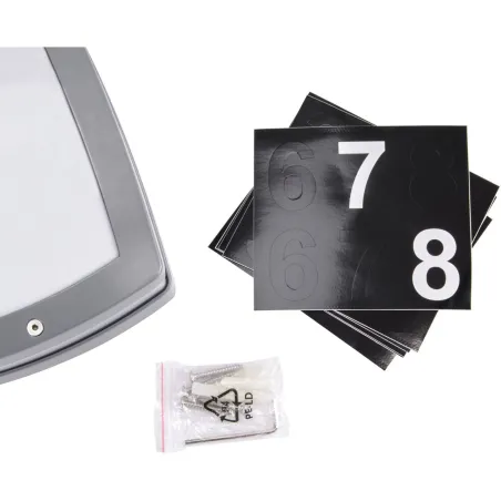 SOLINA LED L 8W GRIS 4000K Plafonnier SMD LED, inclus - Pas cher