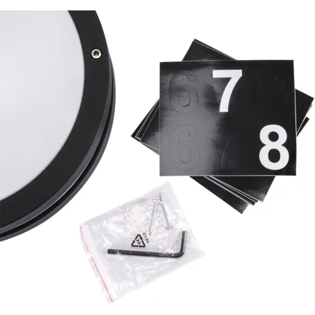 SOLINA LED C 7,5W noir 4000 applique numéro de porte