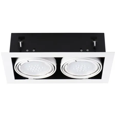 MATEO ES DLP-250-W encastrable carré blanc 2x orientables