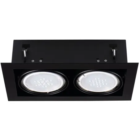 MATEO ES DLP-250-B encastrable carré noir 2x orientables
