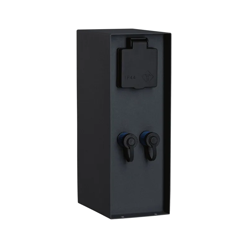 Colonne de prises Plug & Shine Rio IP44 anthracite Ext. 2*230 V 2*24 V