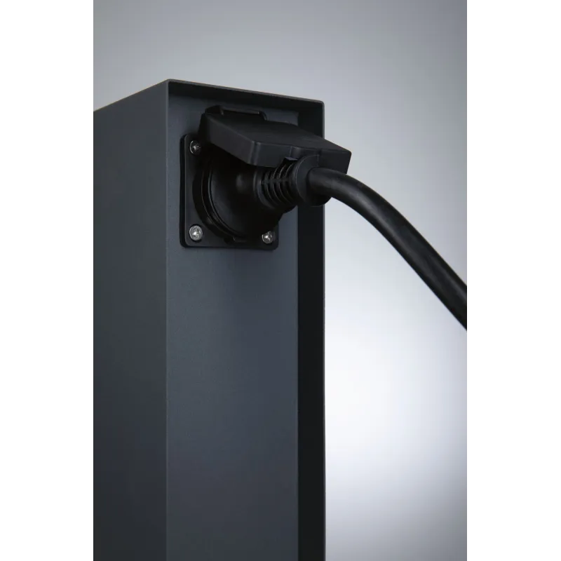 Colonne de prises Plug & Shine Rio IP44 anthracite Ext. 2*230 V 2*24 V