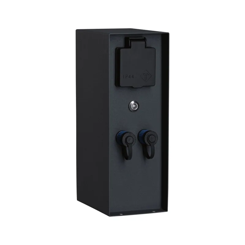 Colonne prises Plug & Shine Rio Sensor IP44 anthracite Ext. 2*230 V 2*24 V