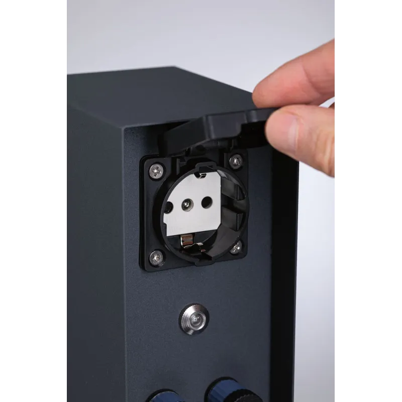 Colonne prises Plug & Shine Rio Sensor IP44 anthracite Ext. 2*230 V 2*24 V