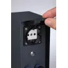 Colonne prises Plug & Shine Rio Sensor IP44 anthracite Ext. 2*230 V 2*24 V