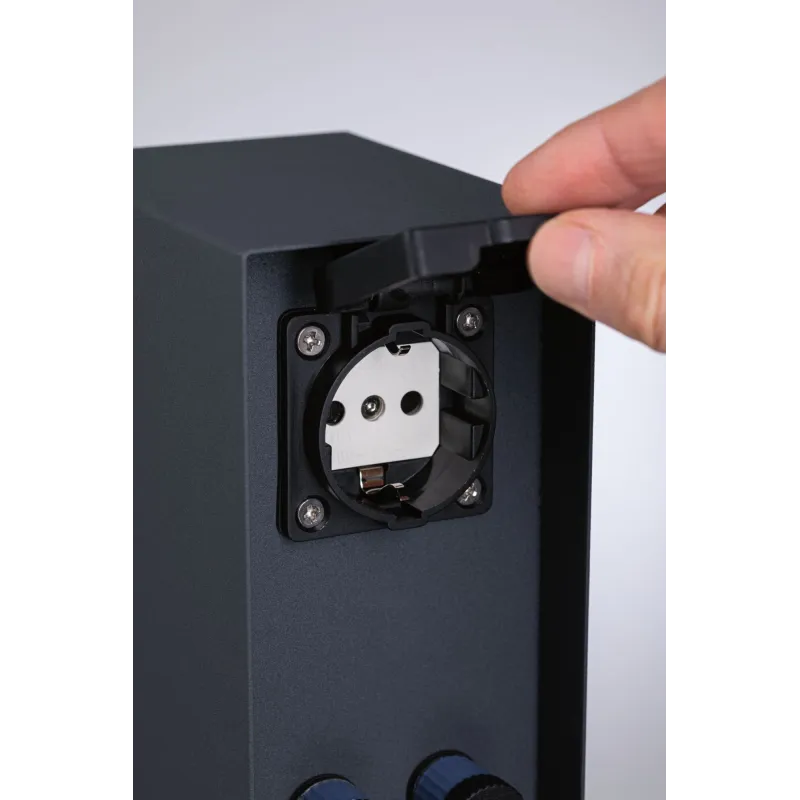 Colonne de prises Plug & Shine Rio IP44 anthracite Ext. 2*230 V 2*24 V