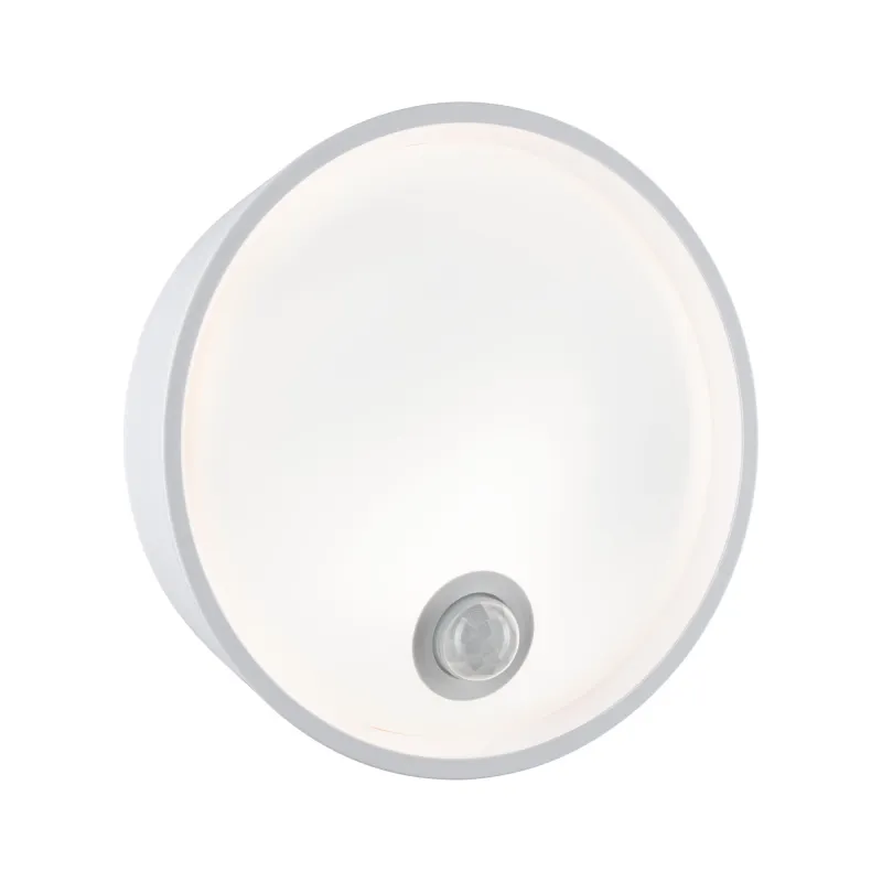 Applique extérieure Platomo Blanc Détecteur de mouvement 230 V IP44 3000 K