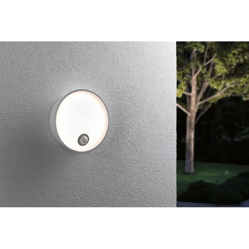 Applique extérieure Platomo Blanc Détecteur de mouvement 230 V IP44 3000 K