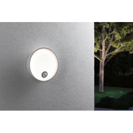 Applique extérieure Platomo Blanc Détecteur de mouvement 230 V IP44 3000 K